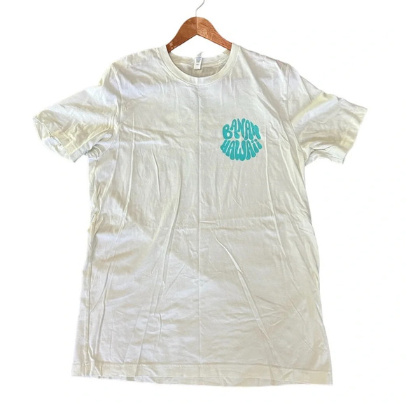 Bella Canvas Tops - Banan Hawaii 100% cotton tee size L color pale green excellent condition unisex